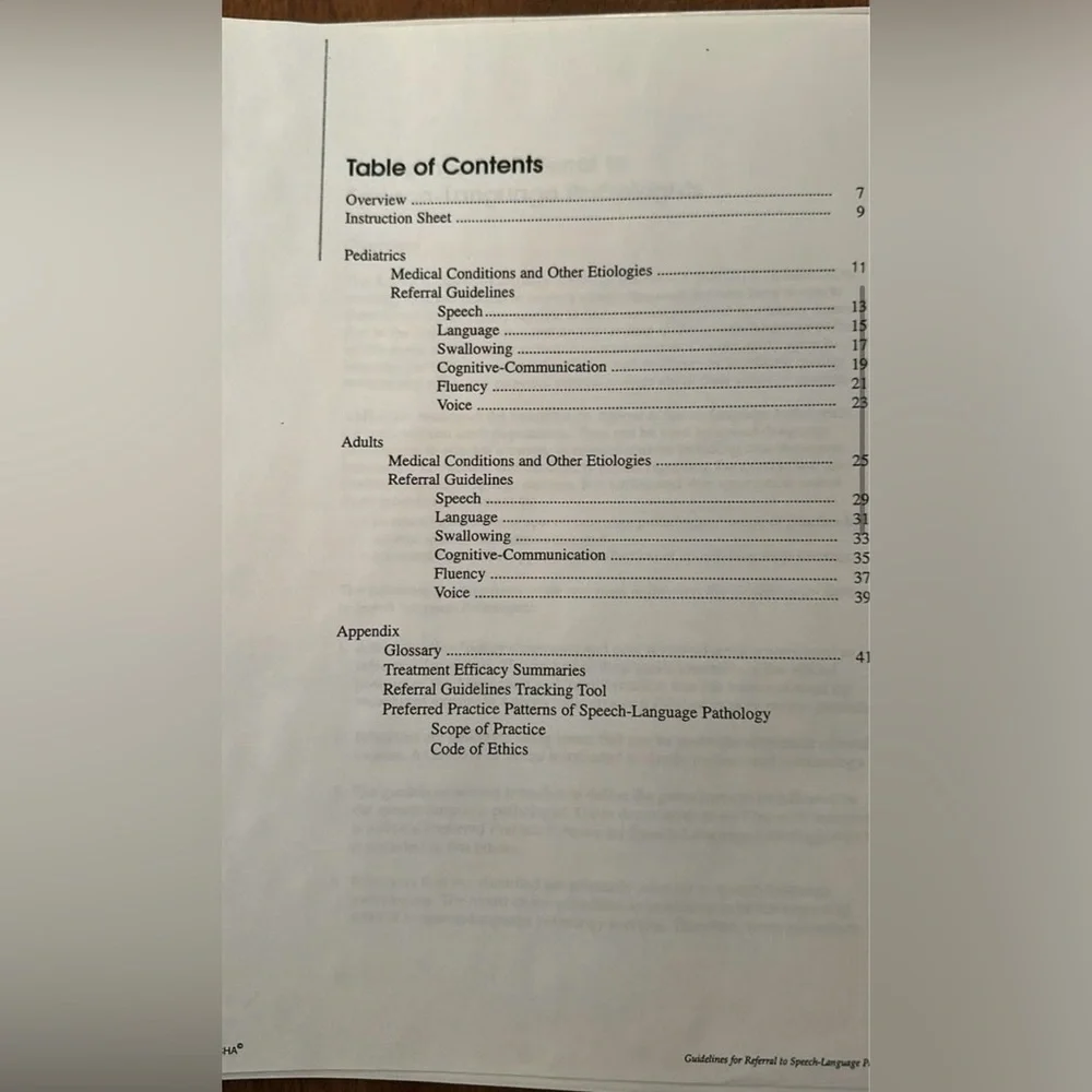 GUIDELINES FOR REFERRAL to Speech-Language Pathologists - Picture 4 of 6